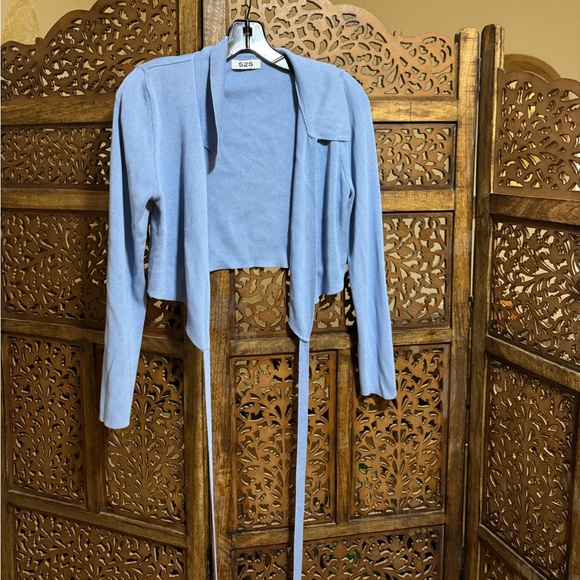 NEW 525 America Polo Wrap Top in Waterfall - Picture 2 of 2